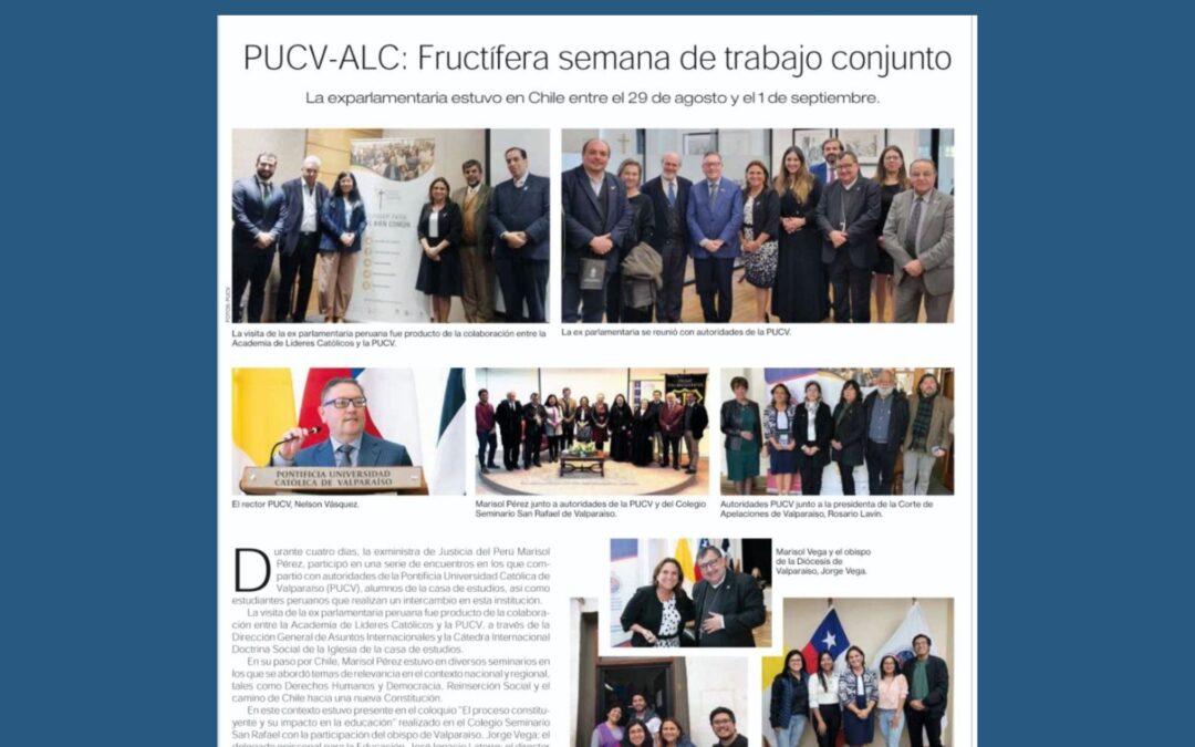 PUCV-ALC Fructífera semana de trabajo conjunto