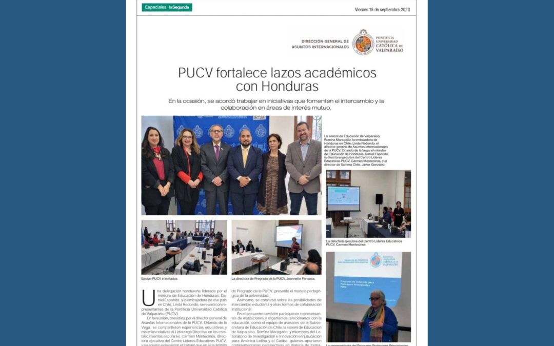 PUCV fortalece lazos académicos con Honduras