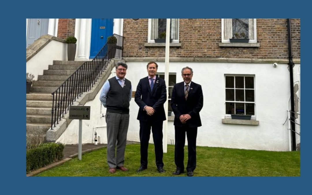 Director General de Asuntos Internacionales de la PUCV visita la Embajada de Chile en Irlanda